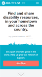 Mobile Screenshot of abilitylist.org