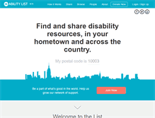 Tablet Screenshot of abilitylist.org